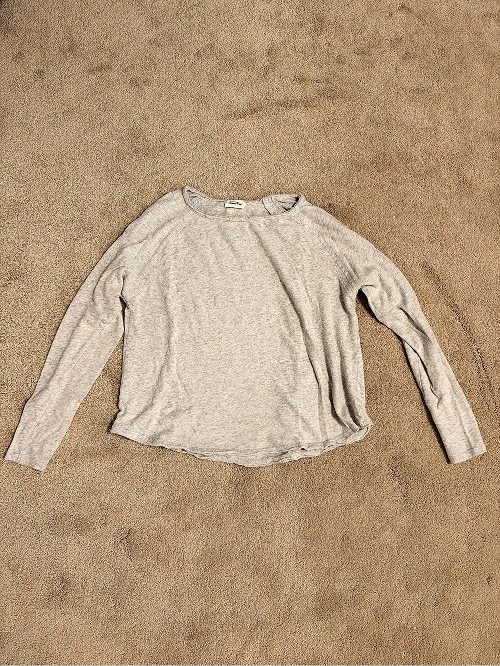 American Vintage Sonoma Long-Sleeve T-Shirt Melange Gray Medium